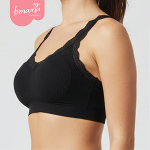 Soutien-gorge de sport sans fil respirant de haute qualité pour la maternité avec coussinets amovibles, bonnet 3/4, pour tailles S-XL - Product Image 4