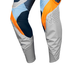 Pantalones de Motocicleta para Mujer, Diseño Nuevo, Bloques de Color Azul Marino, Naranja y Gris, Transpirables, de Spandex y Nailon, para Todas las Temporadas, Ropa de Carreras - Product Image 3