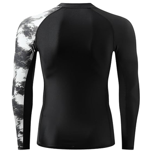 OEM Men Long Sleeve Rash Guard <b>Compression</b> <b>Shirt</b> Graphic Print UV Protection Custom Branding Bulk - Product Image 4