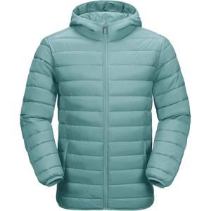 Blouson matelassé uni pour femme avec capuche, coupe-vent respirant, tendance hiver - Product Image 2