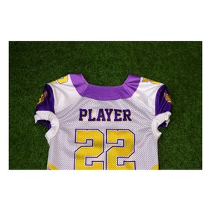 Uniforme de Fútbol Americano Personalizado en Blanco para Equipos, Transpirable, Tallas Grandes, Ropa Deportiva - Product Image 5