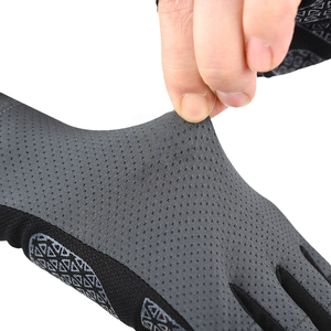 Guantes de Ciclismo Negros y Rojos de Medio Dedo, Guantes de Carreras con Agarre, Cierre de Gancho y Bucle, Protección de Palma, Unisex - Product Image 6