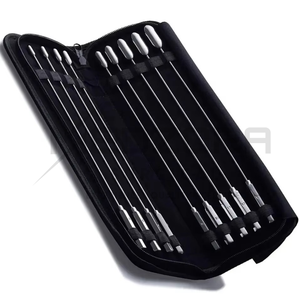 Instrumentos Quirúrgicos de Ginecología y Urología de Acero Inoxidable, Juego de Sondas Uretrales Bakes Rosebud, 9 Piezas en Estuche Negro - Product Image 6