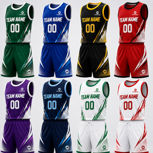 Uniforme d'entraînement de basketball réversible personnalisé pour hommes, léger, respirant, short en jersey double face, vêtements de sport pour entraînement d'équipe - Product Image 2
