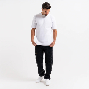 Camisetas de 250 g/m² de alta calidad, personalizadas, extragrandes, con bordado personalizado, cuello redondo, para hombre - Product Image 5