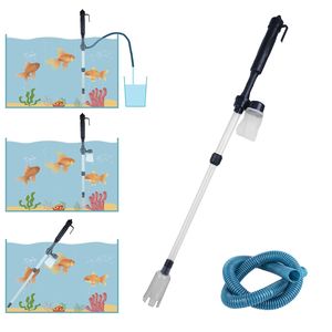Limpiador de Grava para Acuarios 2 en 1 a Batería, Bomba de Sifón Ajustable, Removedor de Suciedad/Residuos de Peces para Accesorios de Acuario - Product Image 5