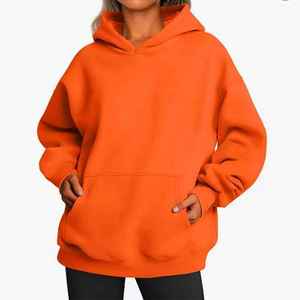 Ropa de Mujer, Sudaderas con Capucha y Mangas Caídas, Sudadera de Gran Tamaño, Sudaderas con Capucha de Punto Grueso de Alta Calidad - Product Image 1