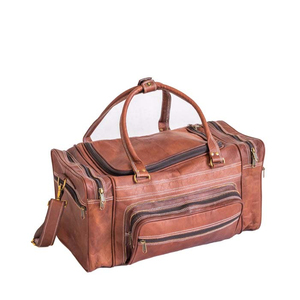 Nouveaux sacs de voyage 2026 en cuir pleine fleur pour hommes et femmes – Sacs de week-end et sacs de sport en cuir - Product Image 1