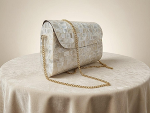 Sacs en nacre sur mesure, design mosaïque naturel, grande capacité, durables, imperméables, sacs à main de luxe pour les professionnels - Product Image 3