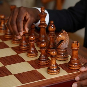 ILAHI's Eco-Friendly Rustic Polished Rectangle <b>Chess</b> <b>Board</b> Game 100% Handmade Pure Wood Animal/Love Style Customized Size <b>Chess</b> - Product Image 6