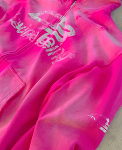 Sweat à capuche rose Dwinnebeng unisexe, décontracté, en polaire 100% coton, avec logo imprimé sur le devant, style hiver, imperméable et respirant - Product Image 4