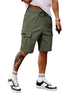 Quick Dry Comfortable Fit Solid Casual Breathable Lightweight Canvas Men's High Quality Gym Shorts for Fitness Sports Outdoor - Product Image 6