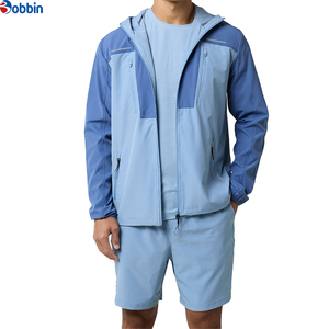 Conjunto Deportivo de 2 Piezas para Hombre, Chaqueta y Pantalones Cortos, Ropa Deportiva Personalizada con Logotipo, Estilo Casual, Cortavientos - Product Image 1
