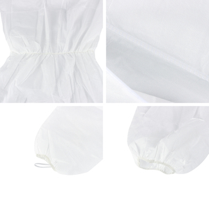 Macacão de proteção descartável tipo 5 6 para tecido não tecido barato, roupa de isolamento antiestático SMS PPE - Product Image 4