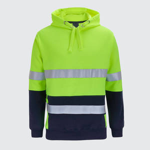 Custom Construction Safety <b>Jacket</b> Hi Vis Reflective Hoodie <b>Worker</b> Wear Winter Features Polyester Anti-Wrinkle - Product Image 1