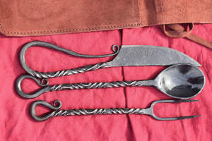 Couverts de table forgés à la main produits de couverts faits à la main en fer forgé à la main ensembles de couverts de haute qualité - Product Image 5