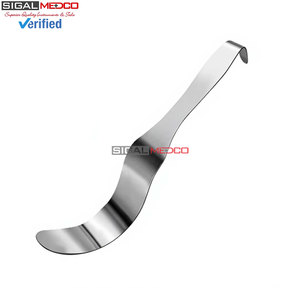 Retractor Manual de Calidad Premium, 1 Pulgada x 9 Pulgadas, Mango Sólido, Cirugía General, Acero Inoxidable de Grado Alemán, Certificado CE - Product Image 3