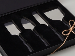 Stainless Steel <b>Cheese</b> <b>Knife</b> <b>Set</b> With Black Handles Durable Kitchen Tools For Kitchen Use <b>Cheese</b> Serving And Cutting Use - Product Image 4