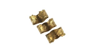 Ensemble de 3 porte-serviettes vintage en laiton massif, anneaux à serviettes en laiton ancien, supports uniques pour la maison - Product Image 3