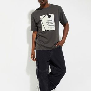 T-shirts tendance 2026 pour hommes, col rond, style ringer, avec logos DTG DTF, effet délavé et vieilli, grandes tailles, streetwear décontracté - Product Image 3