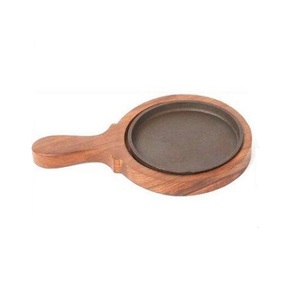 Fabulous Design Iron And Wood Sizzler <b>Plate</b> Deluxe Quality Customized Size <b>Sizzling</b> <b>Plate</b> At Competitive Pricing - Product Image 4