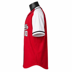 Maillot de baseball à six boutons, marque privée, avec impression en relief, pour les détaillants de vêtements de sport - Product Image 6