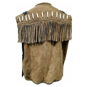 Chaleco de Cuero Vacuno 100% Genuino para Hombre, Estilo Casual, Nueva Llegada, Diferentes Colores, Transpirable, Talla Personalizable, Servicio OEM - Product Image 5