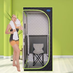 Tenda Sauna Portatile Plus a Infrarossi Lontani per Terapia Detox e Relax, per Uso Domestico, Grande, in Acciaio Inossidabile - Product Image 2