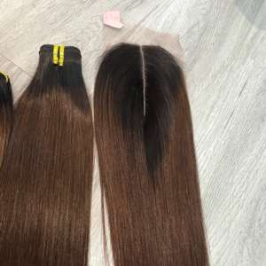 Extensions de cheveux humains bruts vietnamiens Bundles de vague profonde de Super qualité avec dentelle douce HD sensation de main douce pour la trame de génie de perruque - Product Image 5
