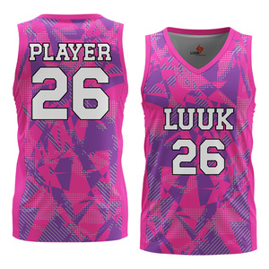 Custom Team Basketball Jersey V Neck Sleeveless Sublimation Printing Breathable Sports Apparel Manufacturer - Product Image 6