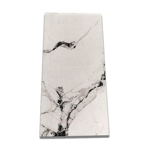 Azulejos de Porcelana Blanco Perla Brillante de Lujo de 60x120cm, Azulejos de Gran Formato para Paredes y Pisos Interiores con Acabado Pulido y Esmaltado - Product Image 1