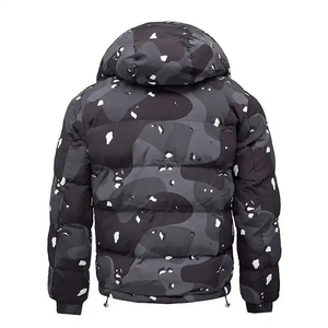 Servicio OEM, Chaqueta Acolchada con Capucha Desmontable, Transpirable, de Manga Larga, Estampada, para Deportes al Aire Libre, para Hombre - Product Image 6