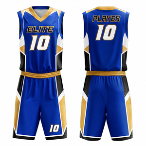 Ensemble Maillot et Short de Basketball Personnalisé Sublimé Réversible 2026 – Qualité Supérieure Unisexe Séchage Rapide Respirant 100% - Product Image 1