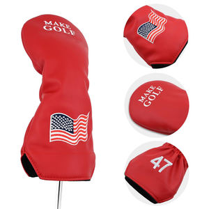 Funda para palo de golf híbrido de diseño elegante, en piel sintética suave con forro interior suave y bandera de EE. UU. bordada, en varios tamaños para palos de golf. - Product Image 4