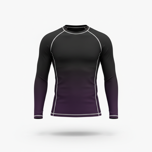 Camiseta Deportiva de Compresión Unisex de Manga Larga, Personalizable por Sublimación, para BJJ, MMA, Jiu Jitsu, Grappling, Entrenamiento No Gi - Product Image 1