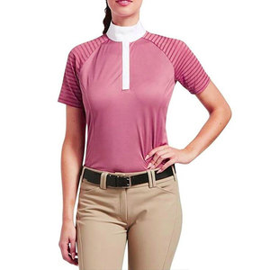 Econex Sports OEM Chemise d'équitation pour femme, respirante, en tricot de spandex haute densité, imprimée par décharge, manches longues, taille mi-haute - Product Image 4