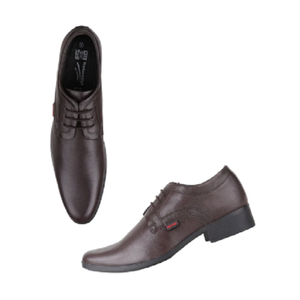 Chaussures Derby en cuir marron pour hommes, chaussures habillées classiques à lacets, pour le bureau, les événements et les réunions - Product Image 2