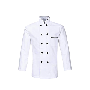 Exportador indio Material de algodón Restaurante Bar Chef Uniforme Chef Abrigo a precio mayorista - Product Image 3