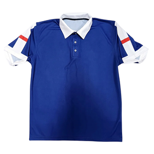 Personalizable Transpirable Tela Sublimación Impreso Bordado Parche Logo Equipo Uniforme Fútbol MOQ Alta Calidad Polo - Product Image 1