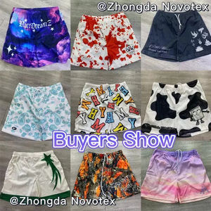 Pantalones Cortos Deportivos Unisex de Malla Tejida, 100% Poliéster, para Correr, con Bolsillo de Doble Capa, Servicios OEM Personalizados, Elásticos, de Secado Rápido - Product Image 4