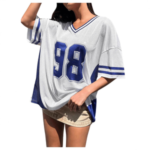 T-shirt d'été pour homme en maille unie à manches courtes, coupe oversize, grande taille, séchage rapide, pour la course et le sport - Product Image 2