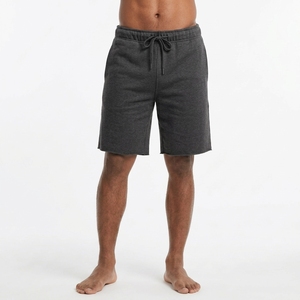 Shorts Bermuda pour Homme en Coton Gris Foncé Écologique Anti-Plis, Taille Mi-Haute Élastique, Couleur Unie Décontractée et Respirante - Product Image 3
