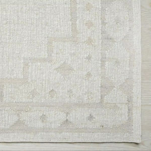 Alfombra Abstracta de Yute y Lana Hecha a Mano, Tejida a Mano, Ecológica y Apta para Mascotas, en Color Beige Marfil, para Sala de Estar y Dormitorio - Product Image 4