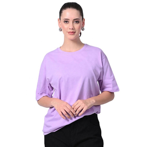 T-shirt slim fit pour femme en coton doux, sur mesure, pour un style décontracté et confortable. T-shirts pour femmes avec services OEM. - Product Image 1