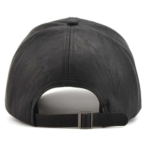 Casquette Snapback en Polaire Noire à 6 Panneaux avec Fausse Fermeture Éclair Décorative, Réglable, Unisexe, Style Décontracté, Couleur Unie, Toutes Saisons - Product Image 5