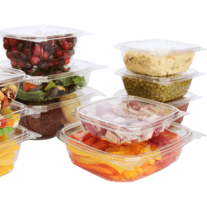 12oz पालतू डिस्पोजेबल प्लास्टिक खाद्य कंटेनर सीपी पैकेजिंग फल का सलाद के लिए