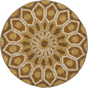 Top Quality Handcrafted Unique Design Circular Shaped Decorative Glass <b>Beads</b> <b>Placemats</b> at Very Low Budget Price - Product Image 1