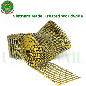 ตะปูเหล็กเคลือบสังกะสี-โครเมตสีเหลือง ยี่ห้อ United Nail ขนาด 2.87 มม. x 70 มม. บรรจุ 5000 ชิ้น สำหรับทำพาเลท - Product Image 2