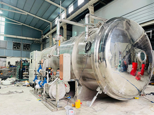 เครื่องอบแห้งแบบแช่เยือกแข็งด้วยระบบสุญญากาศอัตโนมัติ ควบคุมด้วย PLC ทำจากสแตนเลสสำหรับการแปรรูปอาหาร รุ่น WHFD-100 - Product Image 3