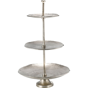 Elegant Designer 2 Tier Gold Metal Cake Stand Decorative Round Dessert Serving Tray For Birthday Parties And Home Decoration - Product Image 2